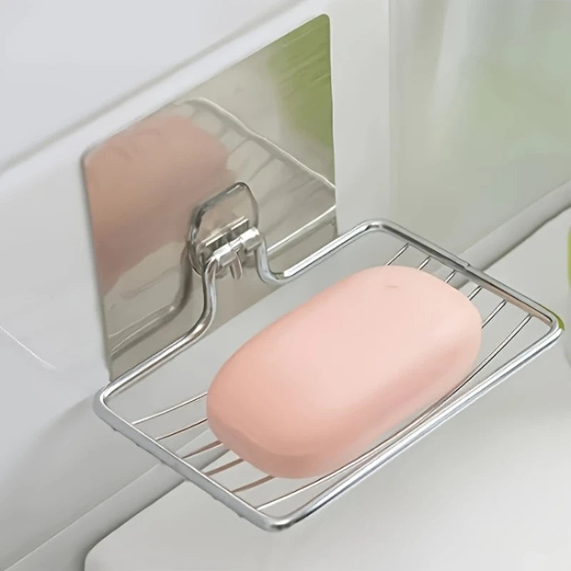 Stainless Steel Soap Dish Holder | Wall Mounted, Drainage Holes