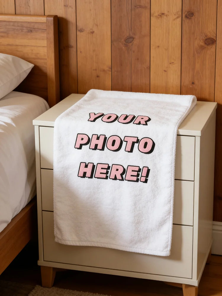 Custom Photo Face Towel | Personalized Ultra-Soft DIY Towel Custom Photo Towel Peaceful Pleasures Health and Wellness 1Pc 40Cm60Cm