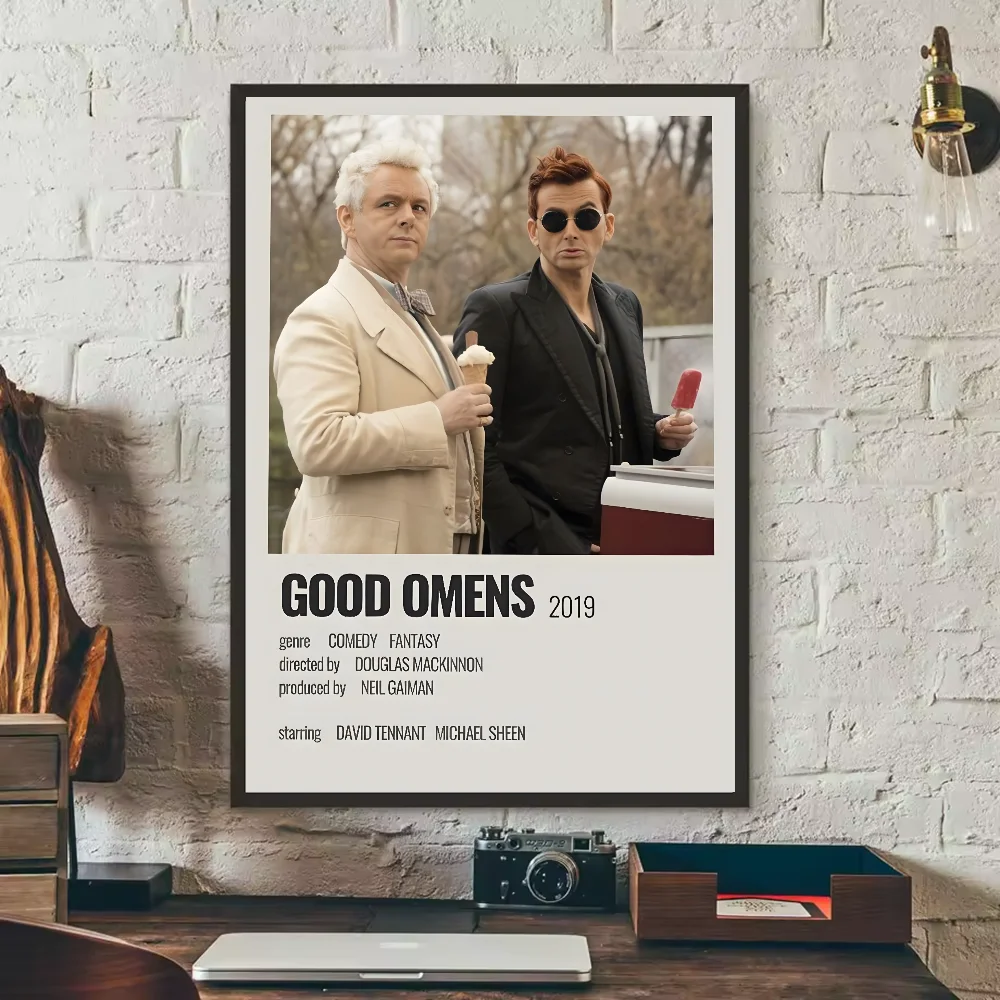 Good Omens TV Show Poster – HD Waterproof PVC Wall Art Decor TV Show Wall Poster Peaceful Pleasures Health and Wellness z17 50X70cmNoframe