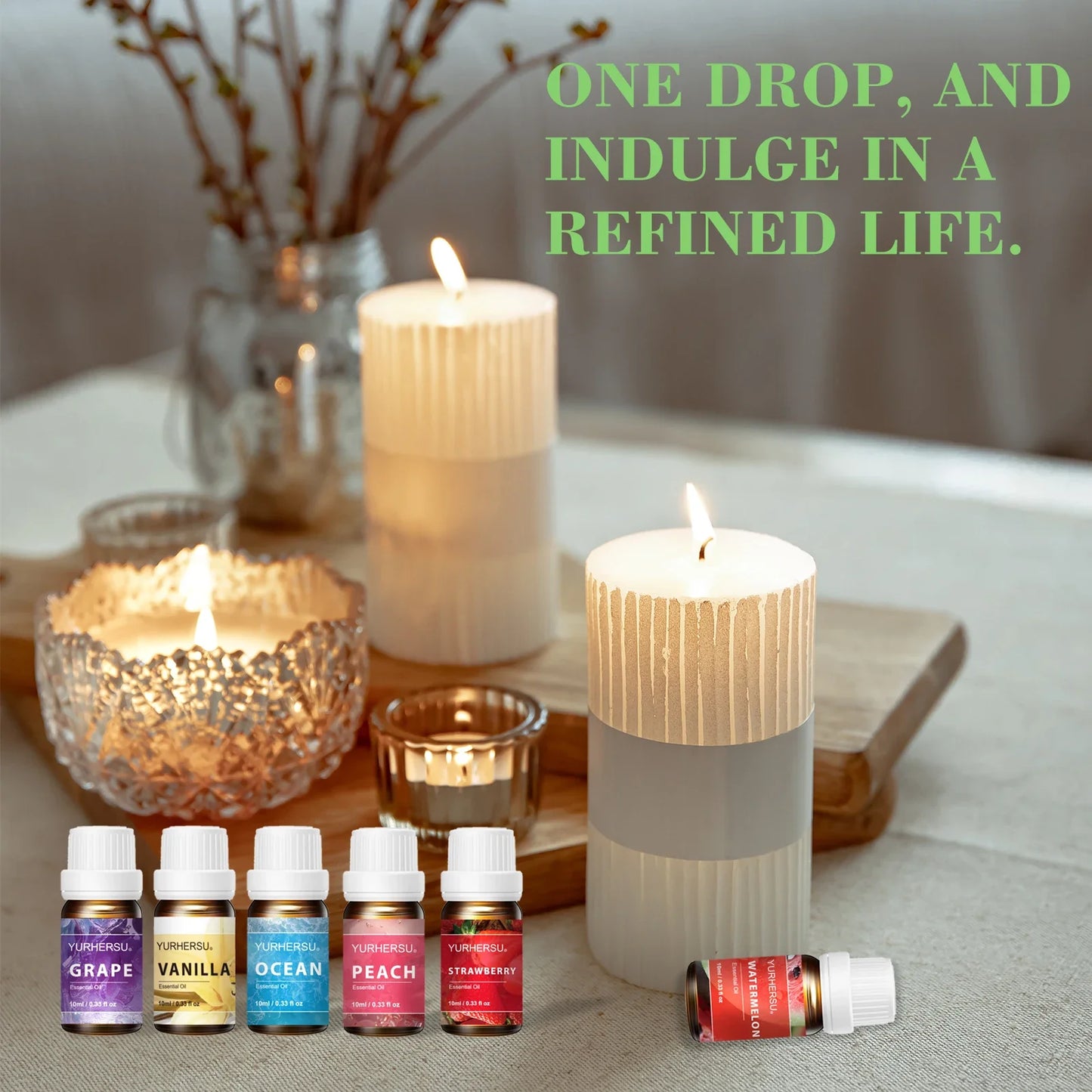 YURHERSU 6-Piece Natural Essential Oils Face Skincare Set