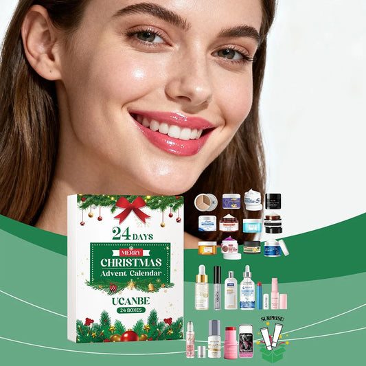 24-Day Christmas Beauty Advent Calendar – Skincare & Makeup Set Beauty Advent Calendar Peaceful Pleasures Health and Wellness