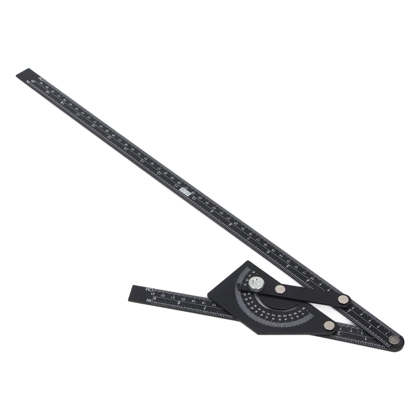 Bevel Protractor Universal 0-180 Degree Aluminum Angle Finder Ruler