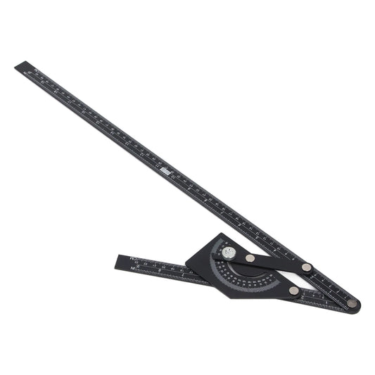 Bevel Protractor Universal 0-180 Degree Aluminum Angle Finder Ruler Peaceful Pleasures Health and Wellness