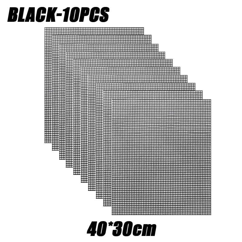 50-Pack Non-Stick Reusable BBQ Grill Mats | 500°F Heat Resistant