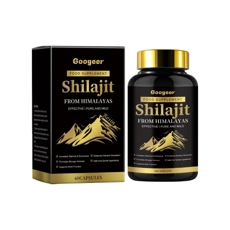 Googeer Himalayan Shilajit Capsules 60ct | Brain & Nutrient Support