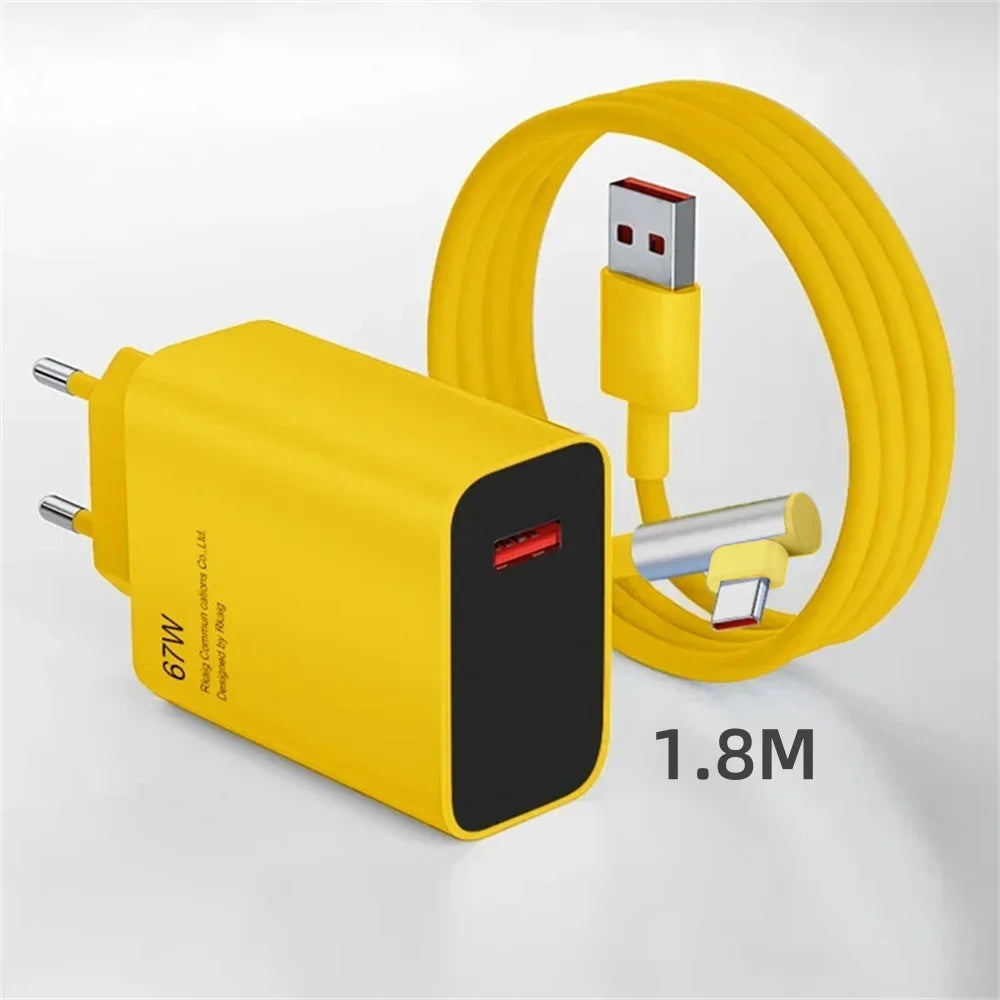 67W USB-C Fast Charger for Xiaomi Redmi – QC3.0 Adapter