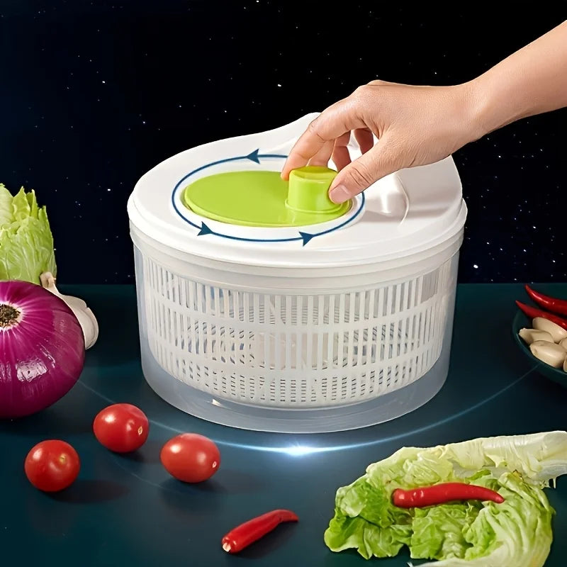 Large Salad Spinner with Bowl & Mesh Basket | Wash & Dry