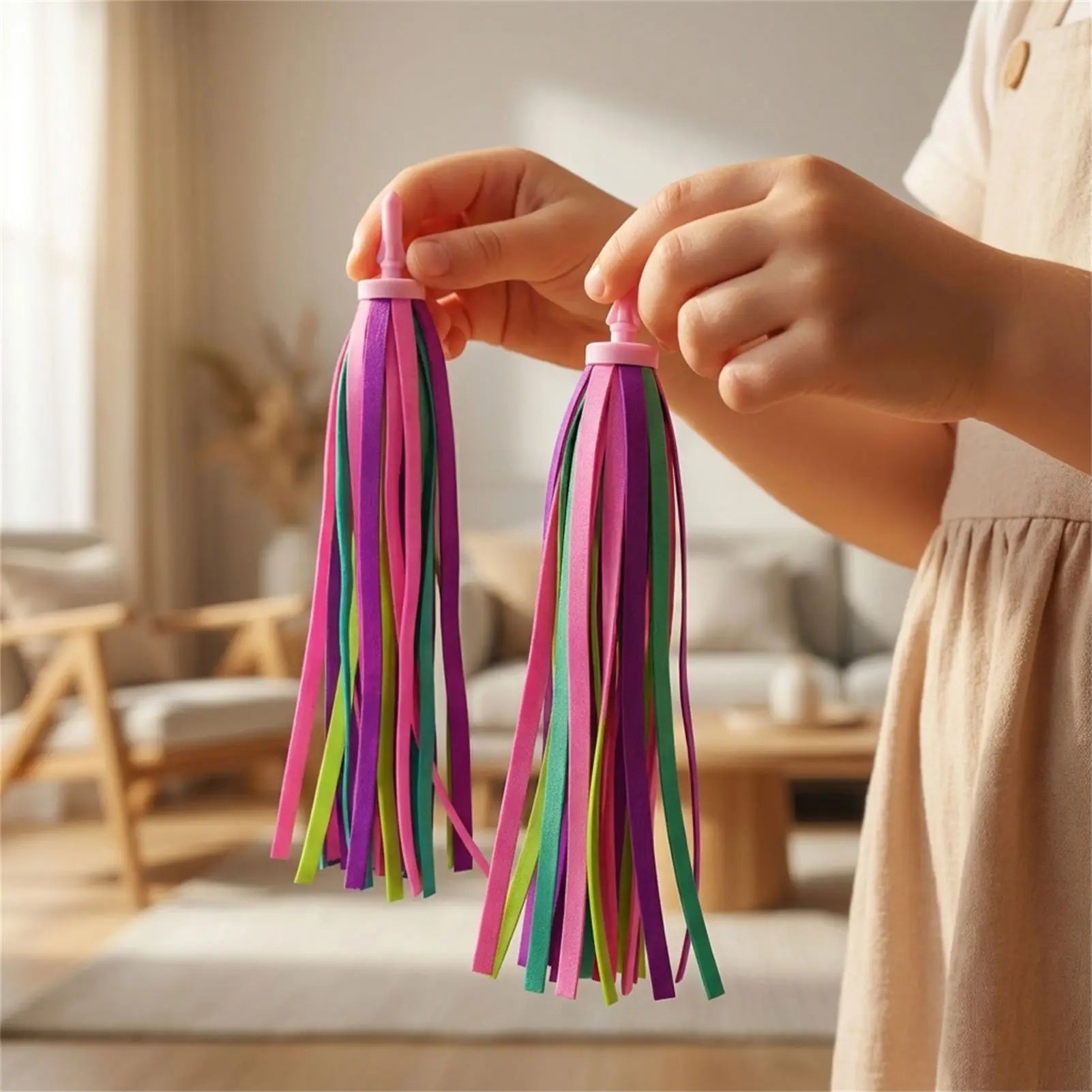 Kids Bike Ribbon-Tassels Decoration Scooter Accessories For Children Bicycles And Scooters Peaceful Pleasures Health and Wellness