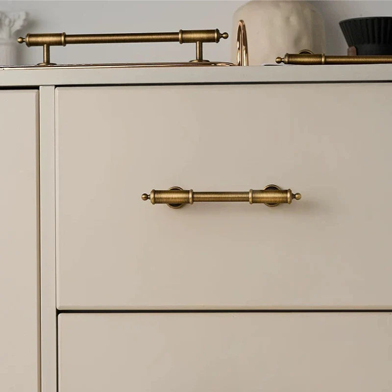 French Antique Bronze Brass Cabinet & Drawer Handle