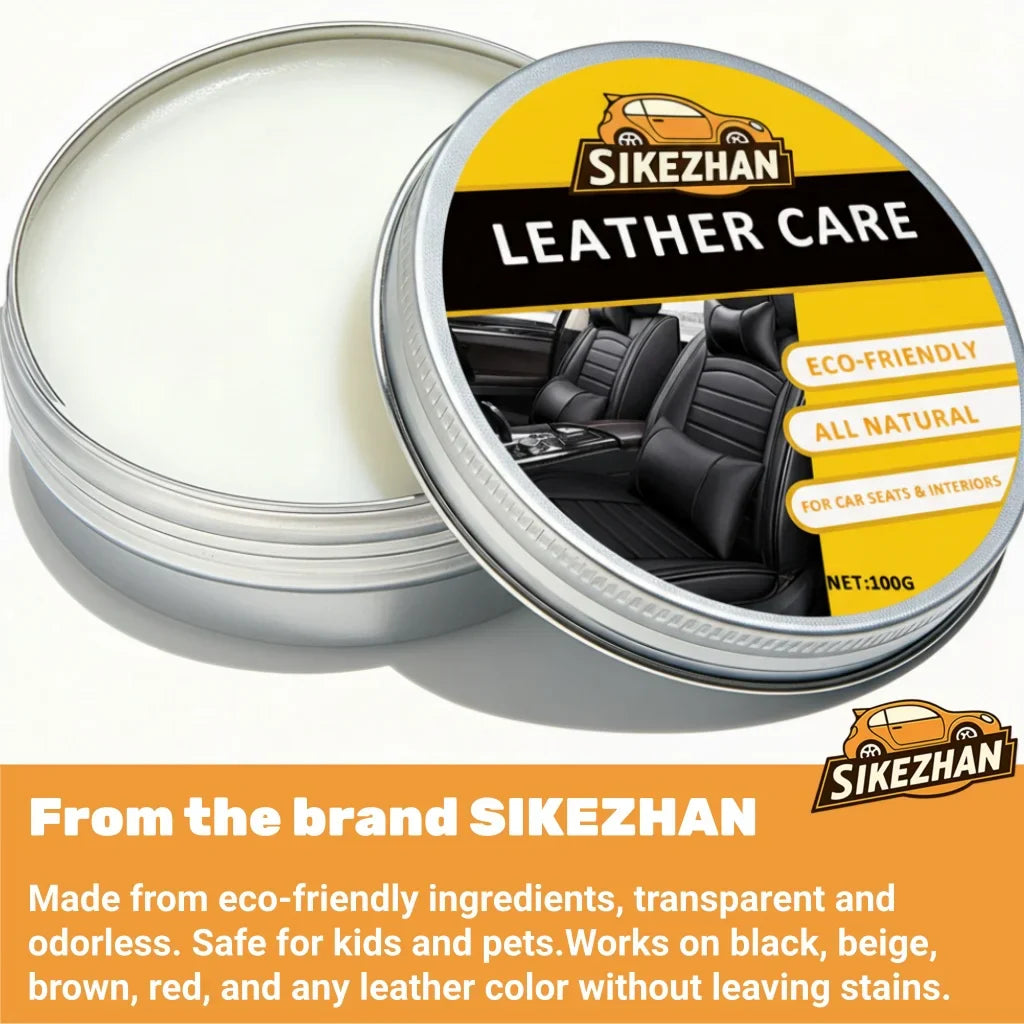 Natural Leather Conditioner Balm – Odorless Car Seat Care Cream