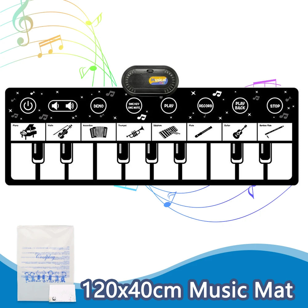 80 Kid Multifunctional Music Piano Mat Toddler Floor Baby Keyboard