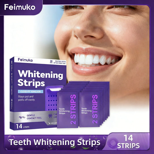 Oralhoe Purple Teeth Whitening Strips – 14 Strips Bright Smile Teeth Whitening Strips Oasis Select