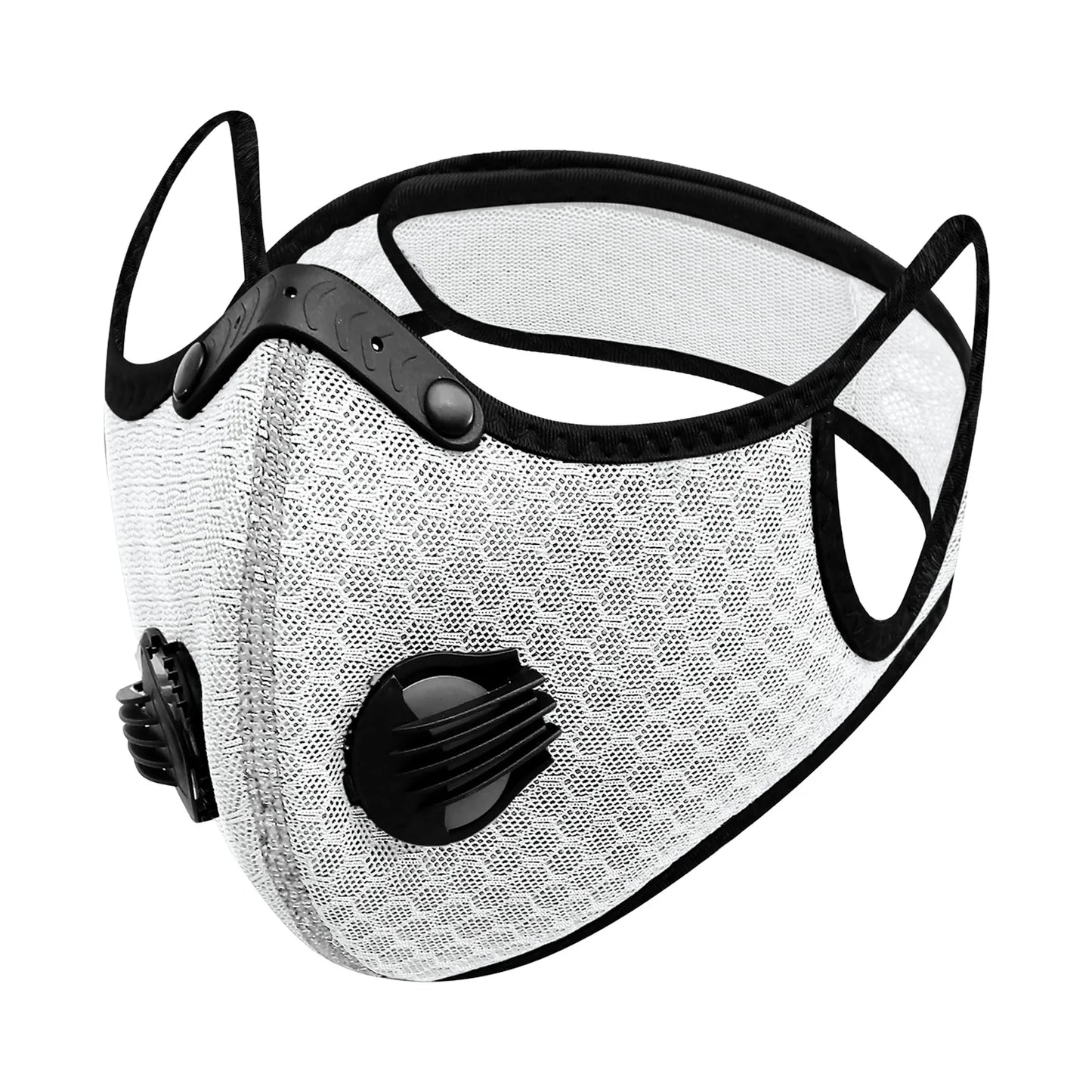 Unisex Windproof Riding Mask Breathable Filtration Outdoor Sports Masks for Walking Cycling Motorcycling Peaceful Pleasures Health and Wellness WHITE