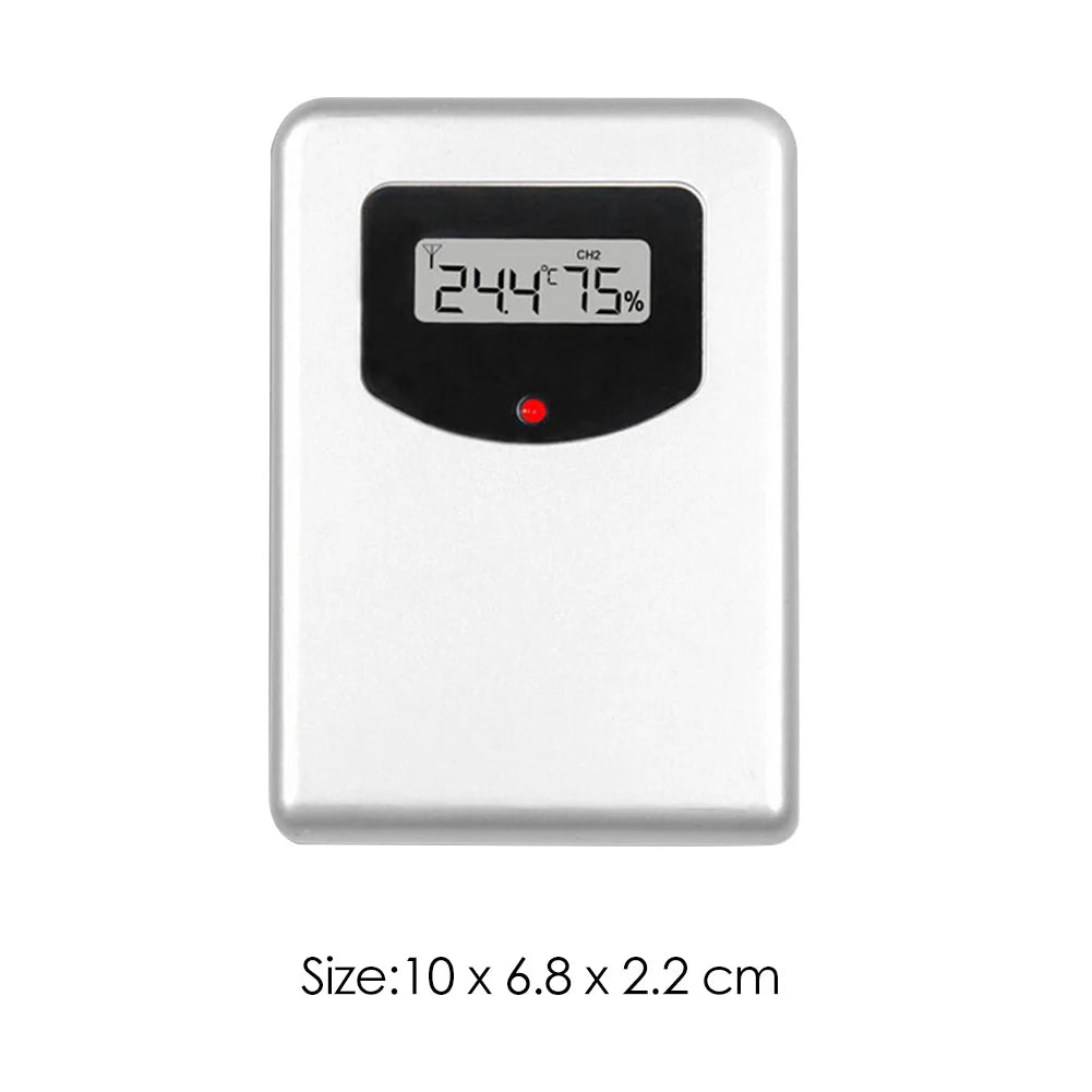 Digital Wireless Thermometer Sensor Remote Forecast Temperature Humidity Indoor Peaceful Pleasures Health and Wellness