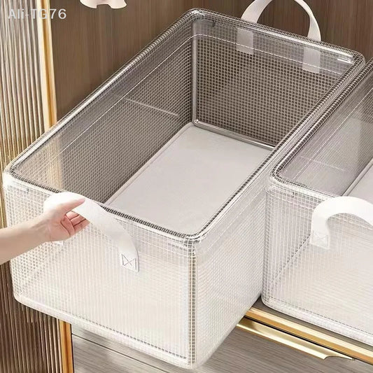 Transparent PVC Steel Frame Waterproof Storage Box Organizer Storage Box Organizer Peaceful Pleasures Health and Wellness