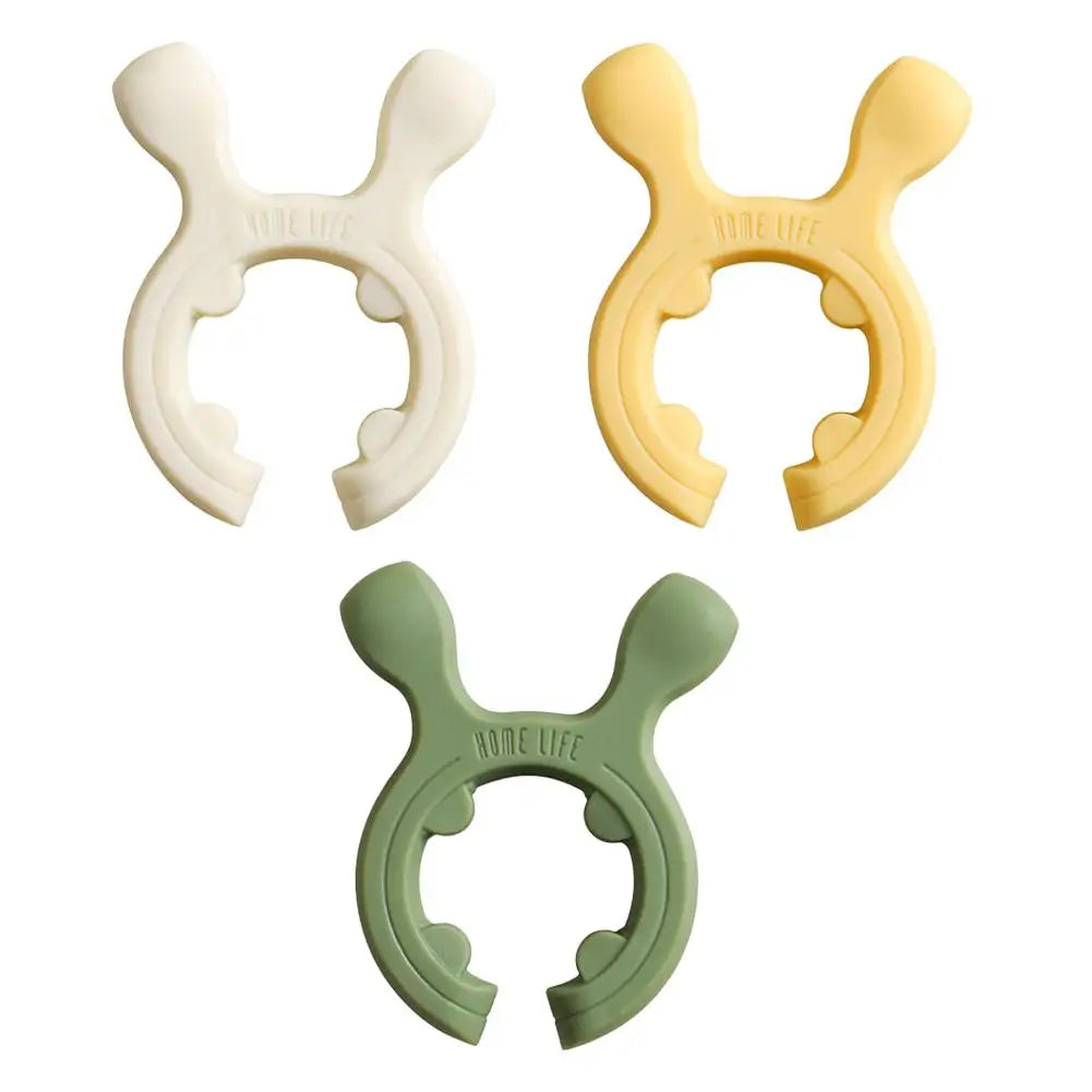 3pcs Silicone Spoon Rest Heat Resistant Anti-Spill Kitchen Utensil Holder Pot Lid Rack for Stove Top Home Cooking Tool Peaceful Pleasures Health and Wellness Color mixing