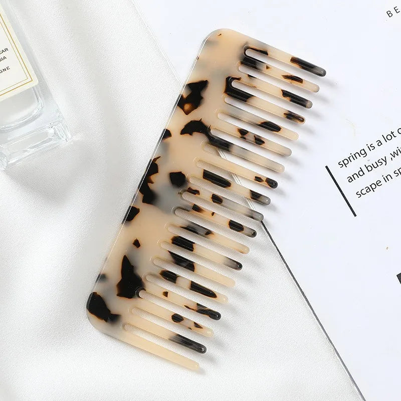 Wide Teeth Acetate Hair Comb – Anti-Static & Portable