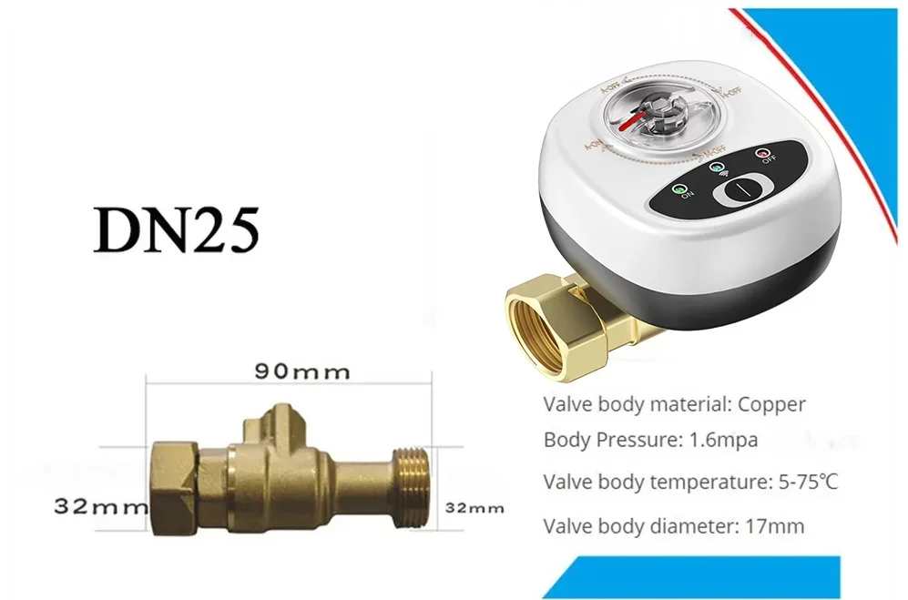 WiFi Smart Water Valve – Voice, App & Timer Control Peaceful Pleasures Health and Wellness EU DN25 Manual