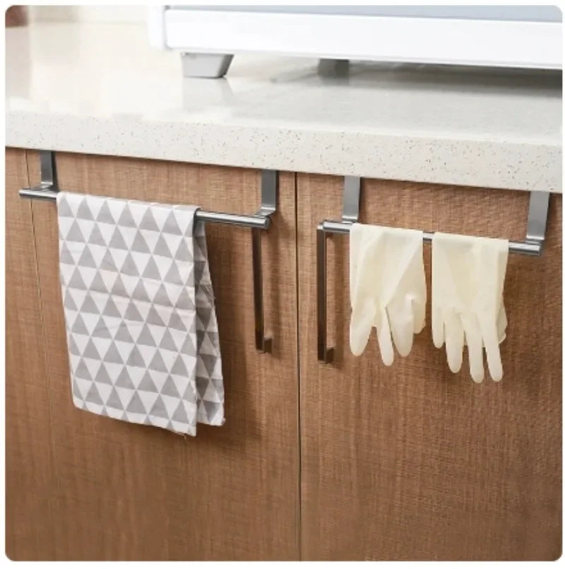 Over Door Stainless Steel Towel Rack – Bathroom & Kitchen Over Door Towel Rack Peaceful Pleasures Health and Wellness