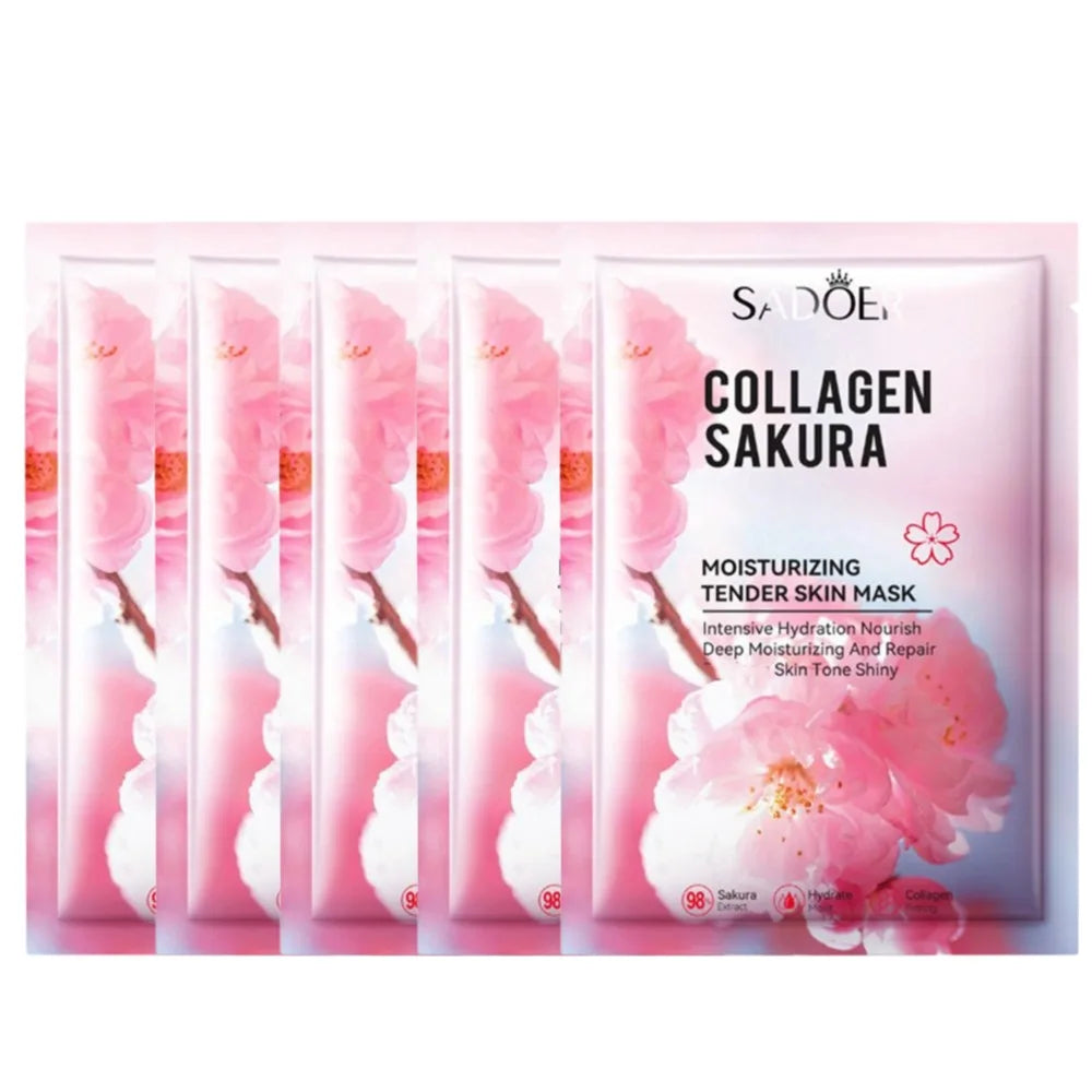 Sakura Collagen Face Mask – Hydrating & Firming Sheet Mask
