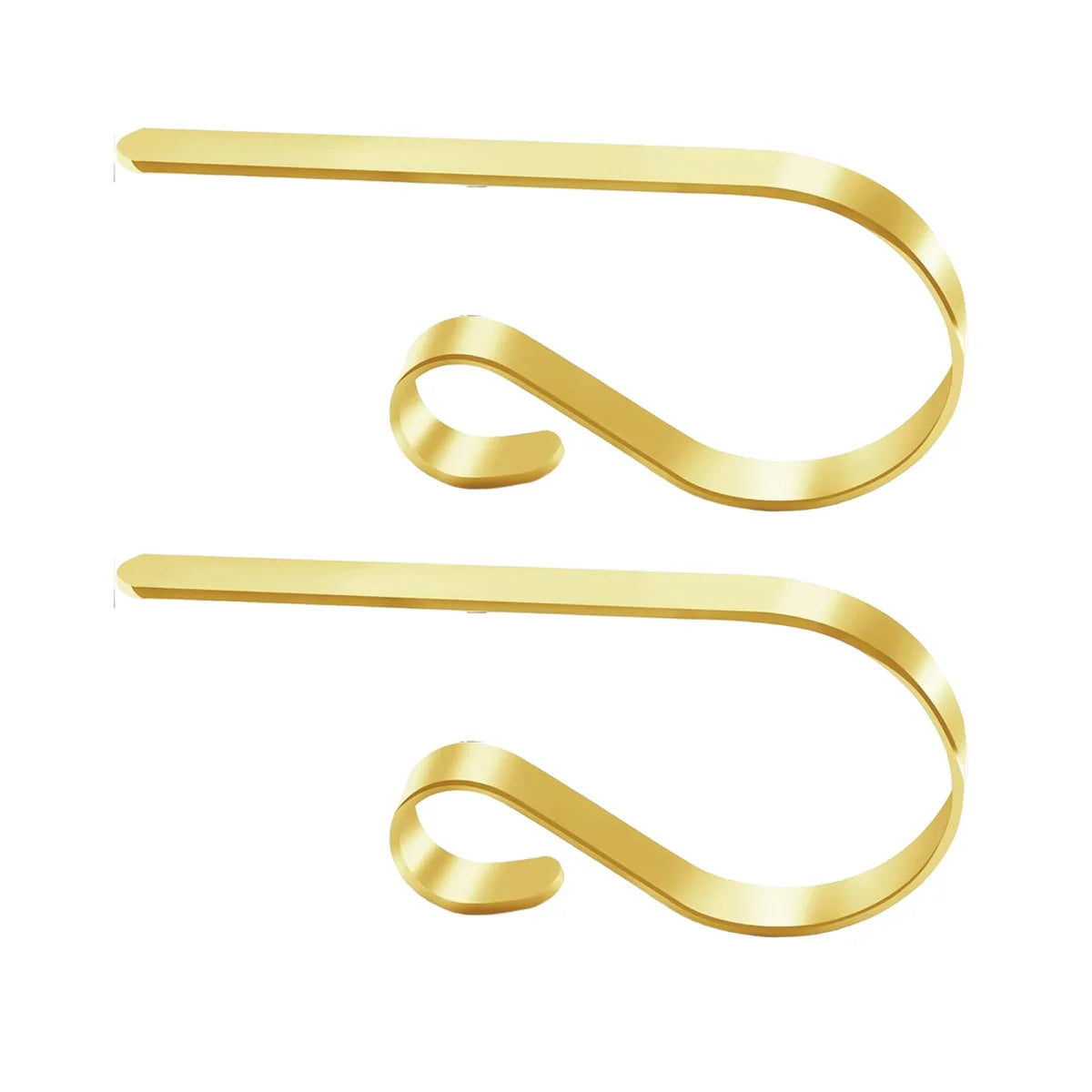 2/4Pack Stocking Holders for Mantle, Christmas Stocking Holder, Mantle Clip Fireplace Hooks Hanger for Party Decoration Supplies Peaceful Pleasures Health and Wellness Gold