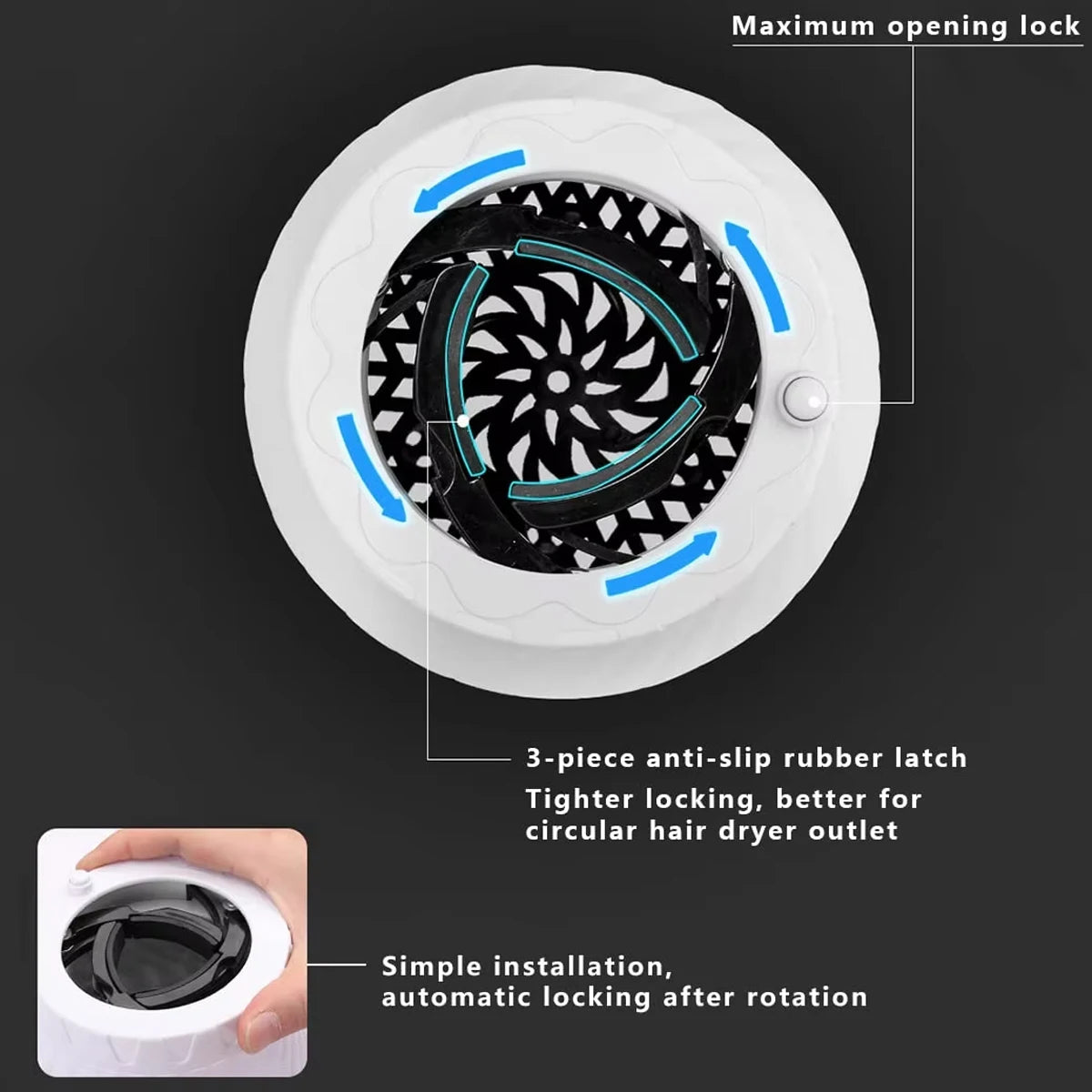 Barbershop Universal Hair Diffuser Cover Barber Curling Hair Dryercover with Rotatable Design Salon Household Curly Styling Tool Peaceful Pleasures Health and Wellness