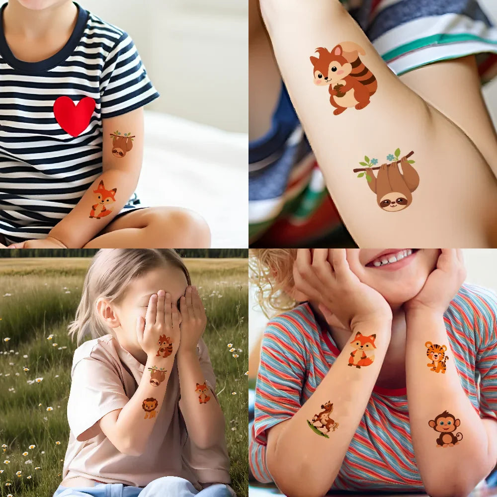 54-Pack Dinosaur Temporary Tattoos – Waterproof Kids Stickers