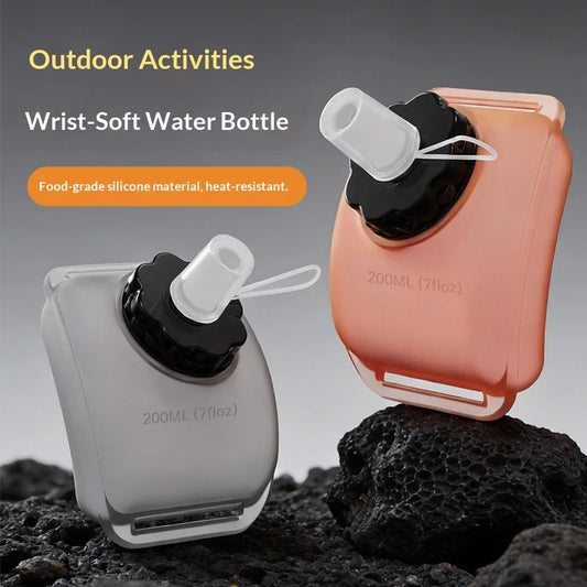 Hands-Free Wrist Water Bottle | Silicone, Leak-Proof, 200ml Wrist Water Bottle Peaceful Pleasures Health and Wellness