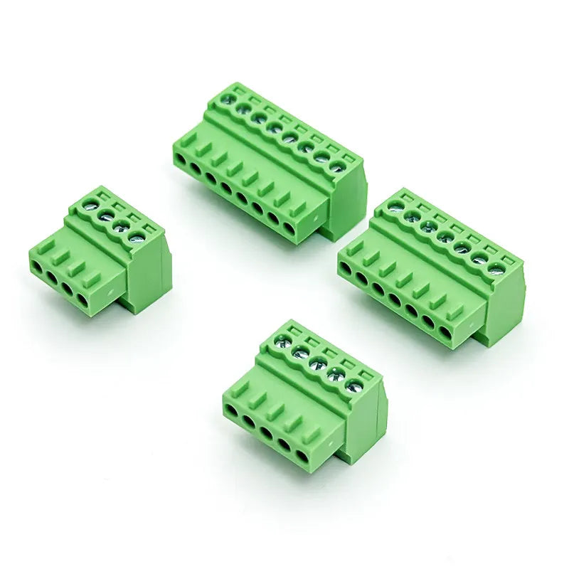 5sets 2EDGRK-2.54MM Micro Terminal Block Plug-in 15EDGKP 2P/3P/4P/5P/6P/8P Male and Female Set Green Screw Terminal Peaceful Pleasures Health and Wellness