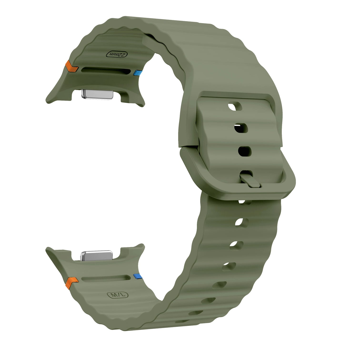 Silicone Sport Band for Samsung Galaxy Watch 8 40mm 44mm Classic 46mm Peaceful Pleasures Health and Wellness army green galaxy 8classic 46mm