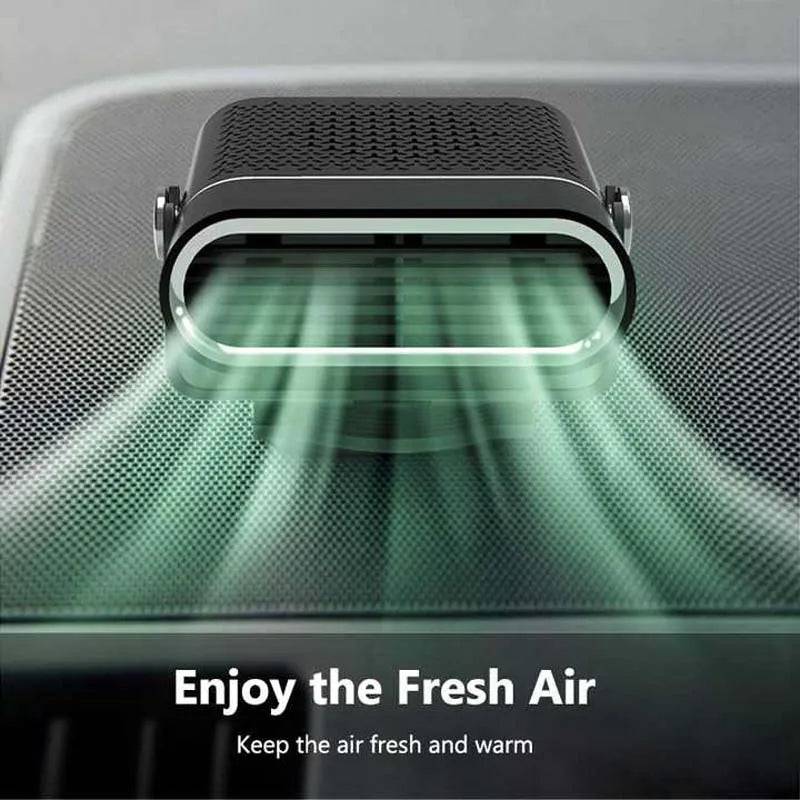 Car Heater Multi Angle Rotation Car Heater Portable Windshield Defogger Defroster Car Vehicle Heater Heating Fan Peaceful Pleasures Health and Wellness