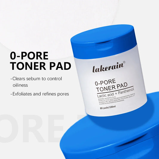 Lakerain Zero Pore Toner Pads 80ct | Korean Exfoliating Pads Exfoliating Toner Pads Oasis Select