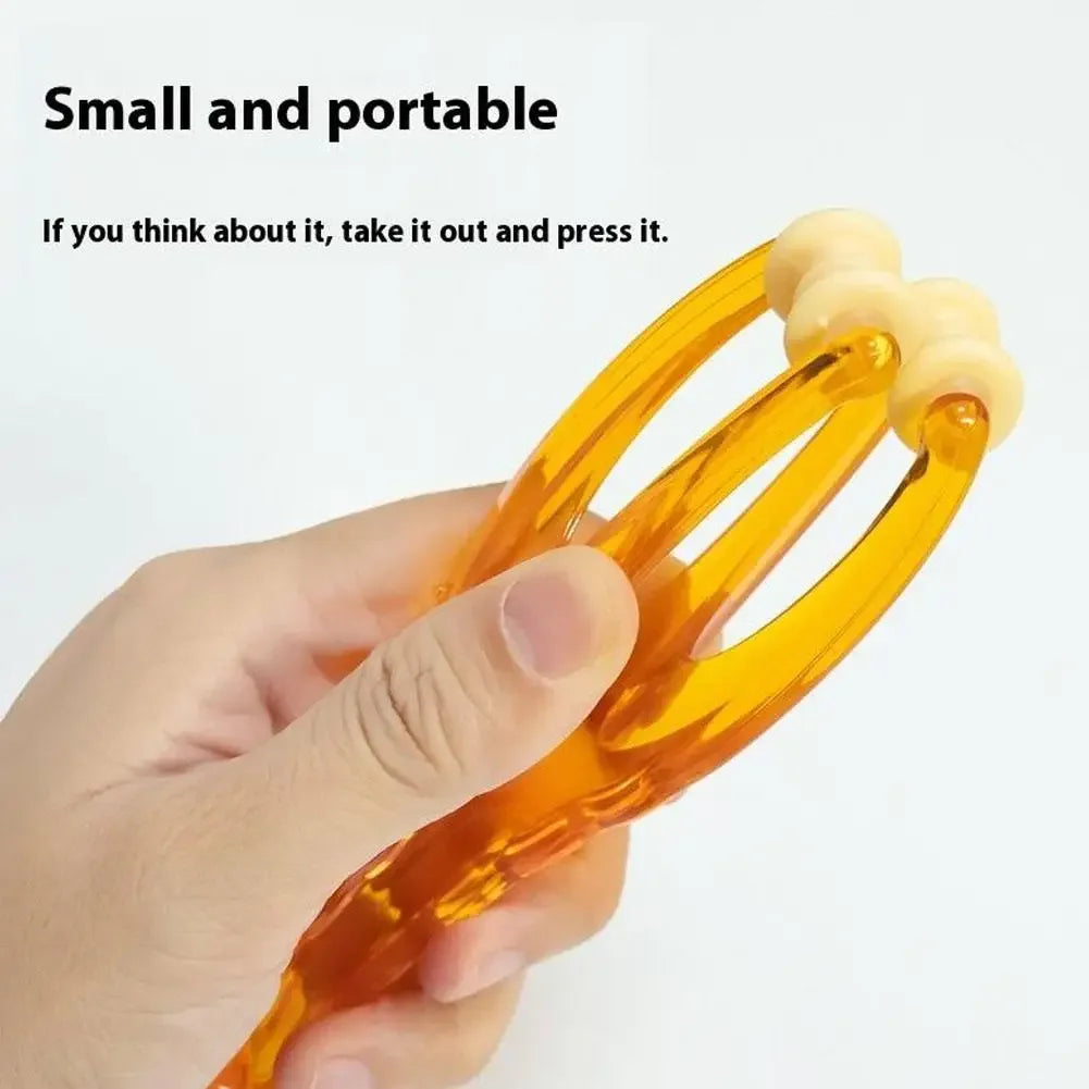 Hand Finger Massager Roller Finger Joint Acupressure Massage Muscle Relaxation Tool Foot Hand Massager For Arthritis Pain Relief Peaceful Pleasures Health and Wellness