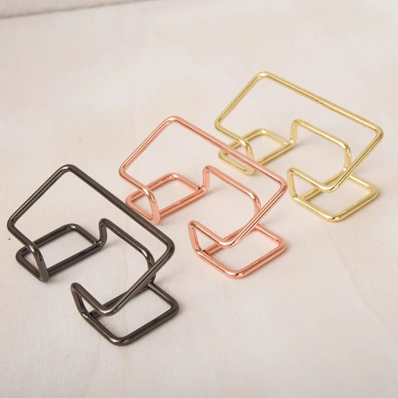 Bview Art Simple Fashion Display Organizer Card Box Iron Line