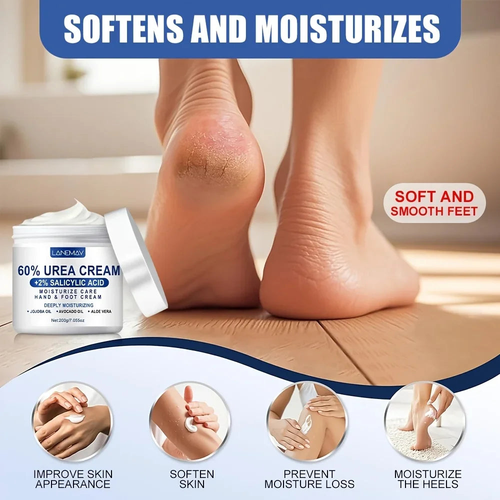 Lanemay 60% Urea Foot & Hand Cream – Glycerin & Salicylic Acid