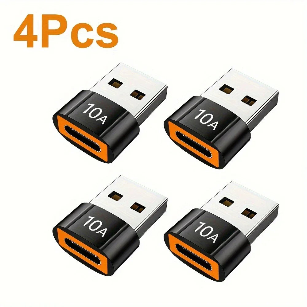 OTG Adapter USB To Type C Adapter USB Male to Type C Female Converter Fast Charging Data Transfer For PC Xiaomi Samsung Peaceful Pleasures Health and Wellness B-4 PCS