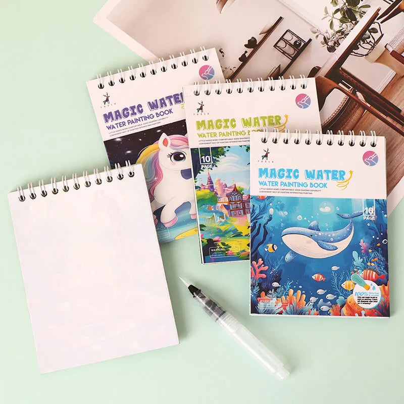 Magical Water Drawing Notebook Repeatedly Graffiti Clear Puzzle