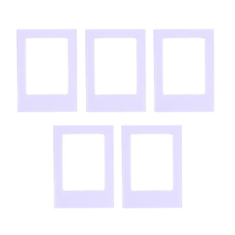 5PCS 3 Inch Magnetic Photo Frame Small Creative Magnet Picture Frames for Desktop Display Home Office Ornament Peaceful Pleasures Health and Wellness 5pcs purple