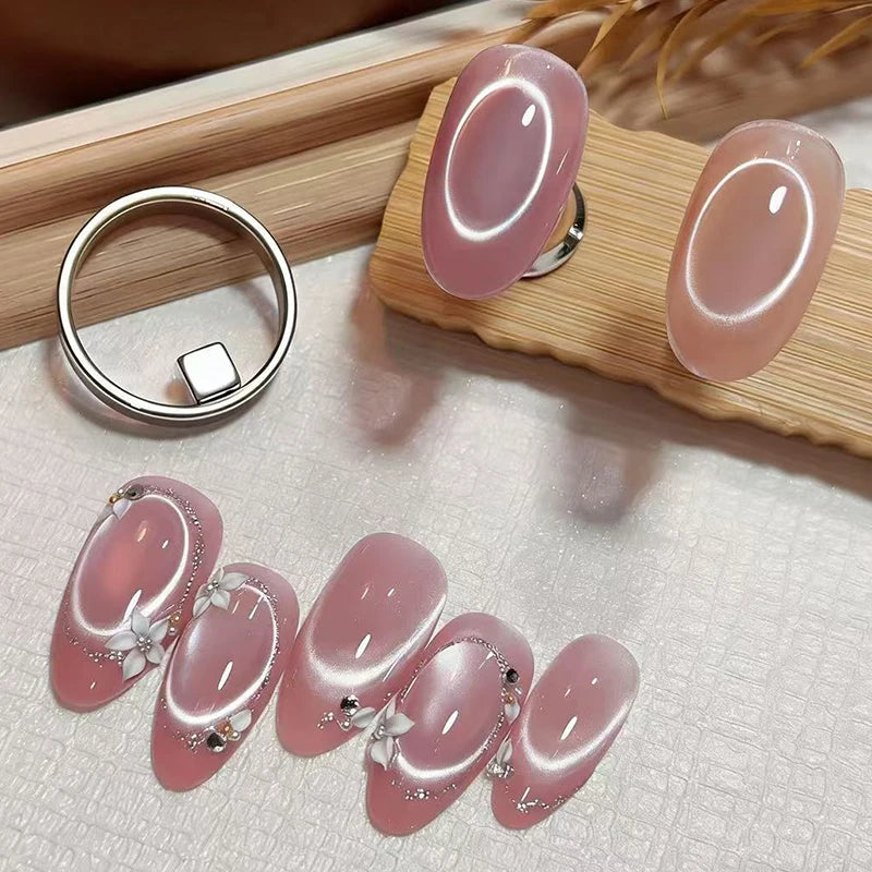 Cat Eye Nail Magnet Ring Stick | Hollow Design Manicure Tool