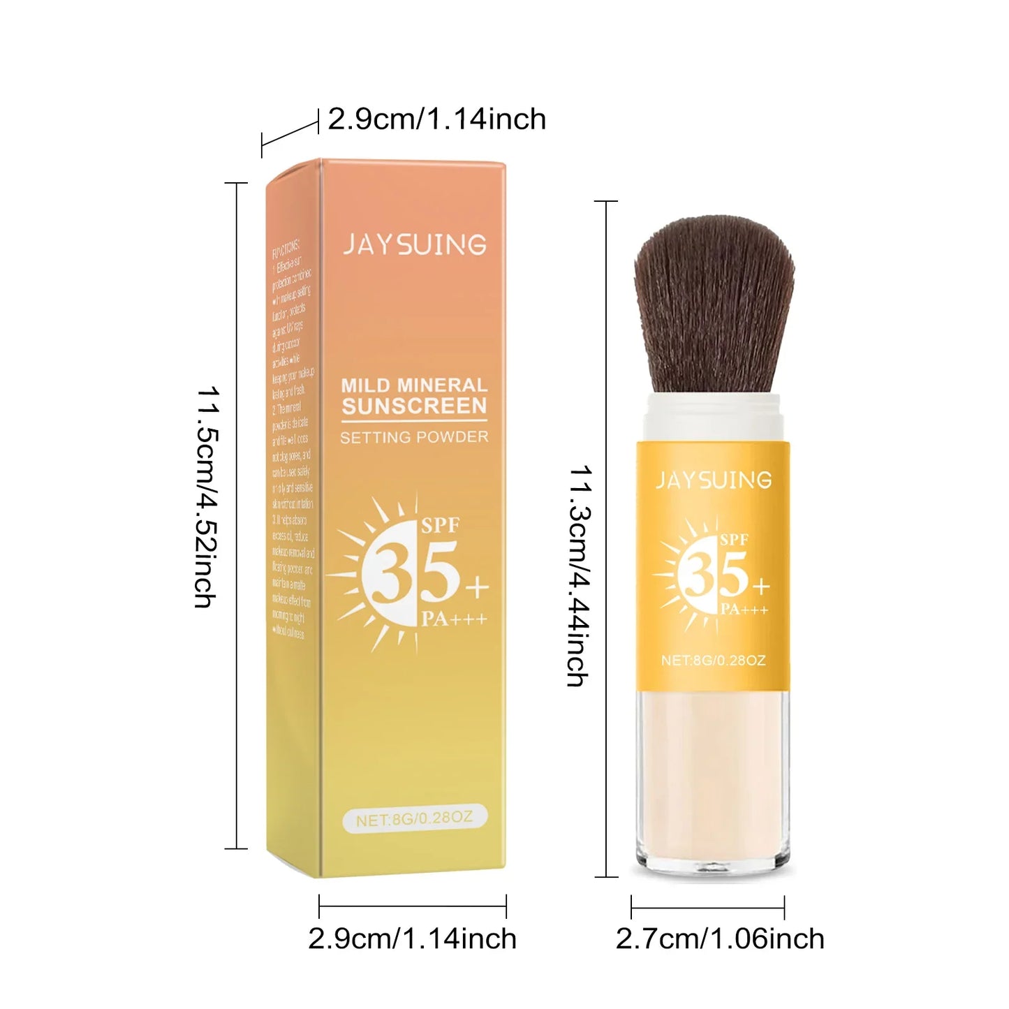 SPF35+ Sunscreen Loose Powder – Matte Oil Control & UV Shield