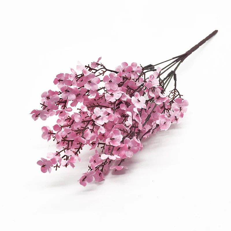 Silk Artificial Plum Blossom Bouquet | Wedding & Home Decor