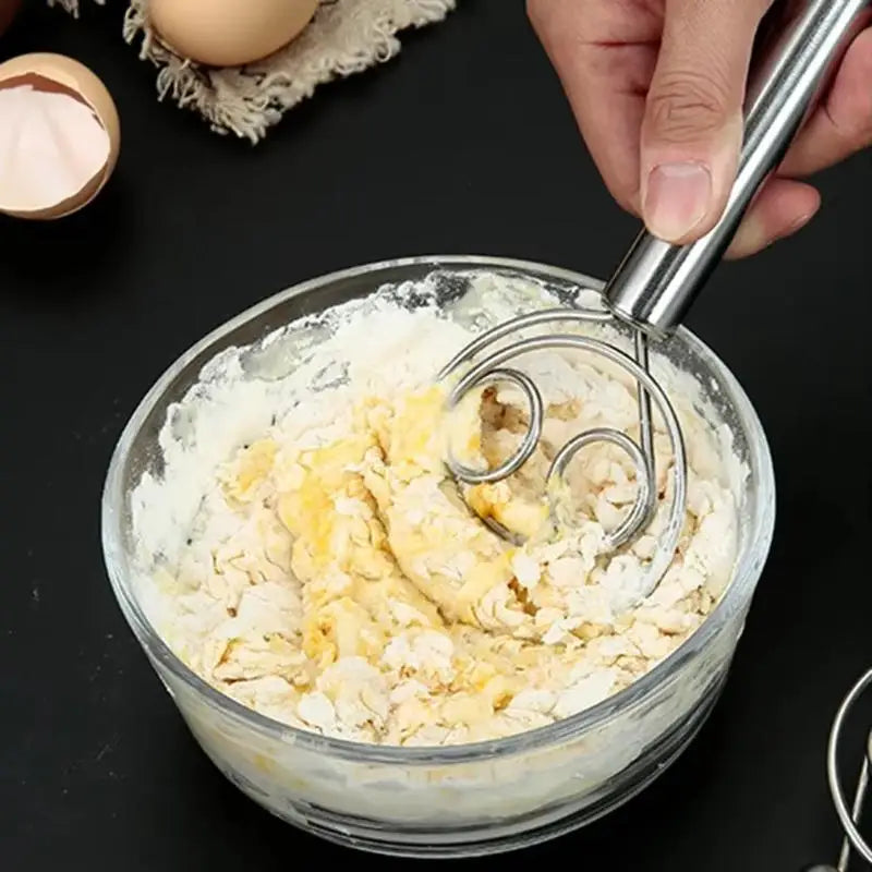 Stainless Steel Spiral Coil Whisk | Ergonomic, Dishwasher Safe