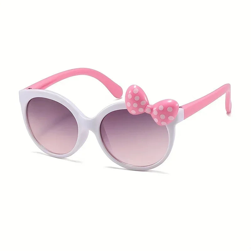 Winful Kids Bowknot Sunglasses – UV400 Girls Outdoor Shades