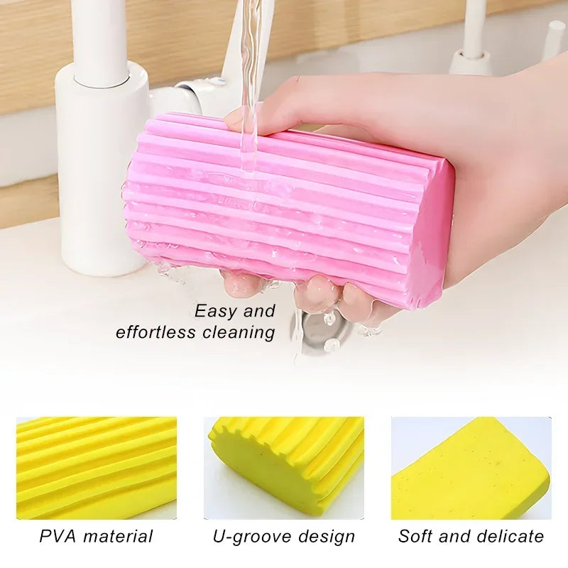 Reusable PVA Absorbent Sponge Block Density Water Absorption Cotton