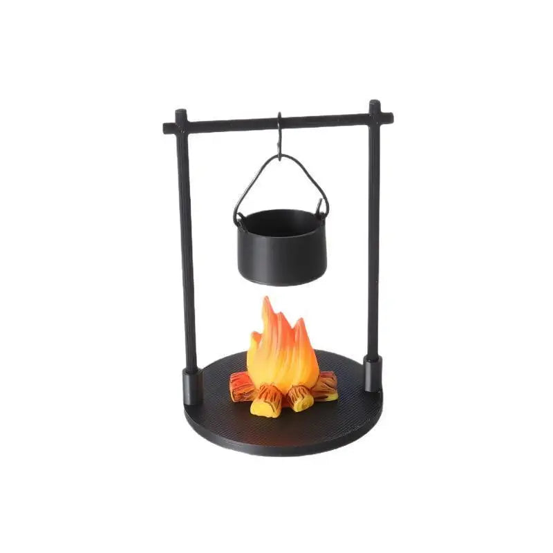 Mini Flame Hanging Stove Models DIY Miniature Outdoor Picnic Camping