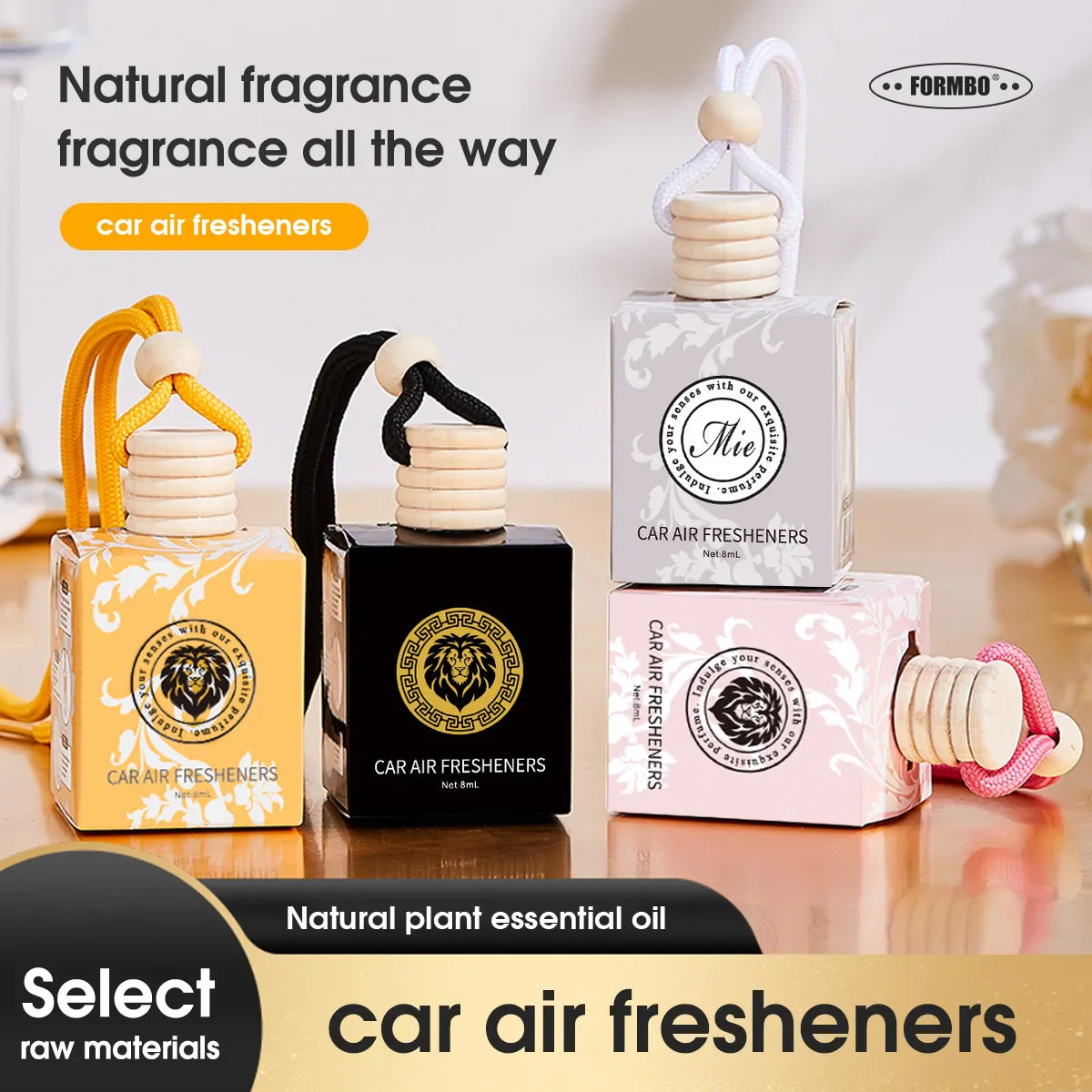 FORMBO Car Air Freshener – Long-Lasting Liquid Fragrance 8ml