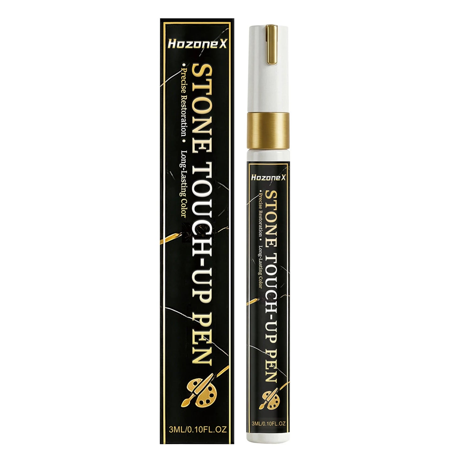 Tombstone Marker Pen For Restoring Faded Grave Inscriptions Waterproof & Fade-Resistant Permanent Ink Outdoor Rock Painting Peaceful Pleasures Health and Wellness 3ml