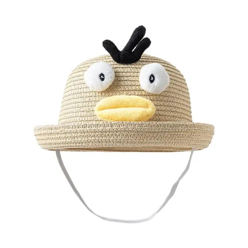 Baby Straw Sun Hat Elastic Chin Strap | Toddler Ages 1–5