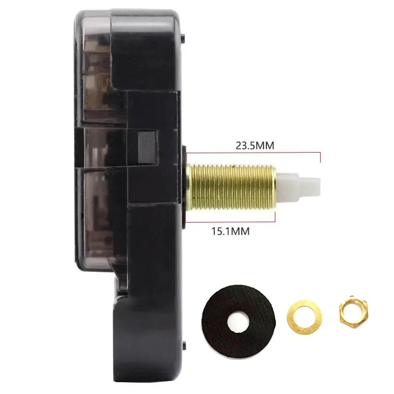 Silent Sun Quartz Clock Movement 12888 DIY Wall Clock Young Town Quartz Clockwork Sweep Seconds Central Movement Diy Kit Parts Peaceful Pleasures Health and Wellness 23.5MM Axis (3.12mm 4.98mm)