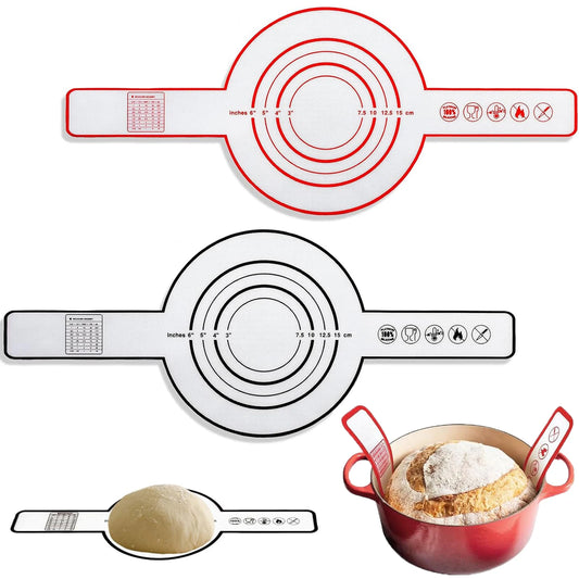Silicone Bread Sling for Dutch Oven | Reusable Non-Stick Baking Mat with Long Handles Peaceful Pleasures Health and Wellness